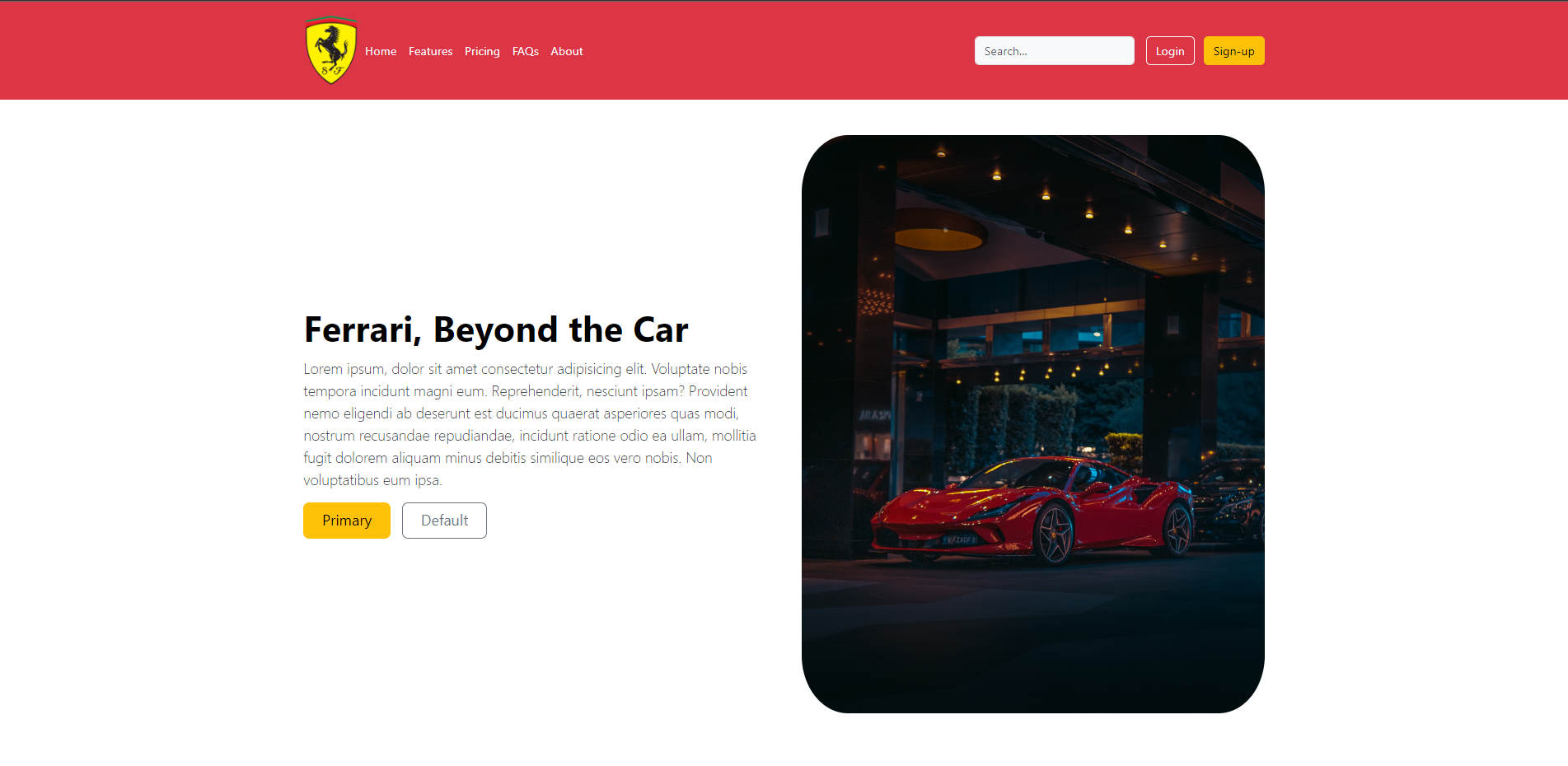 ferrari Website